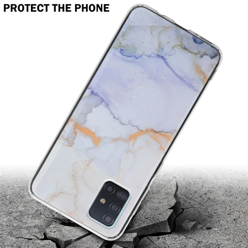 Cadorabo Hülle kompatibel mit Samsung Galaxy A51 4G / M40s Schutzhülle aus TPU Silikon mit Muster Mosaik