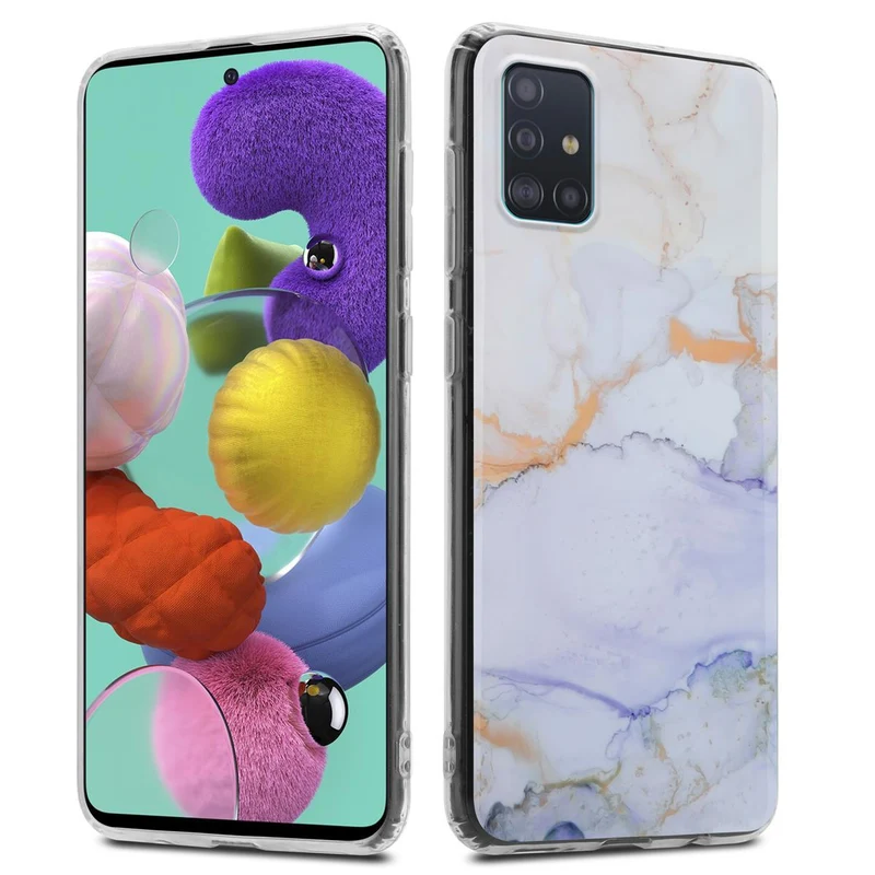 Cadorabo Hülle kompatibel mit Samsung Galaxy A51 4G / M40s Schutzhülle aus TPU Silikon mit Muster Mosaik