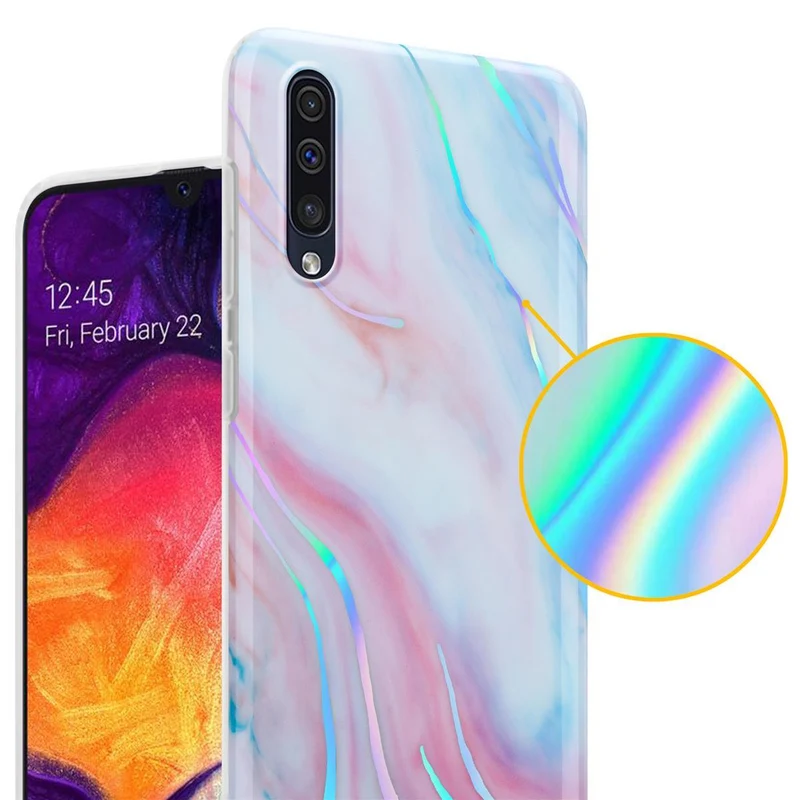Cadorabo Hülle kompatibel mit Samsung Galaxy A50 4G / A50s / A30s Schutzhülle aus TPU Silikon mit Muster Mosaik
