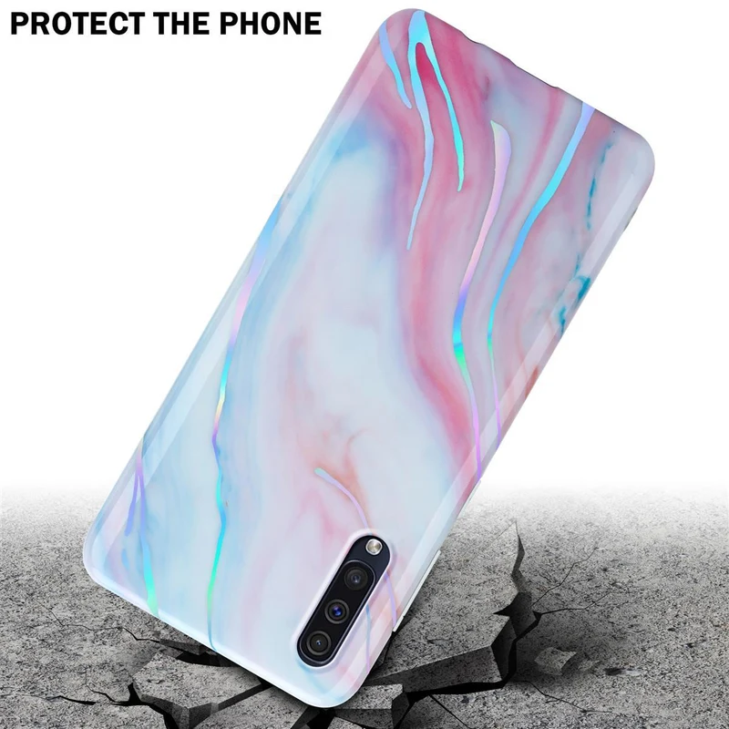Cadorabo Hülle kompatibel mit Samsung Galaxy A50 4G / A50s / A30s Schutzhülle aus TPU Silikon mit Muster Mosaik