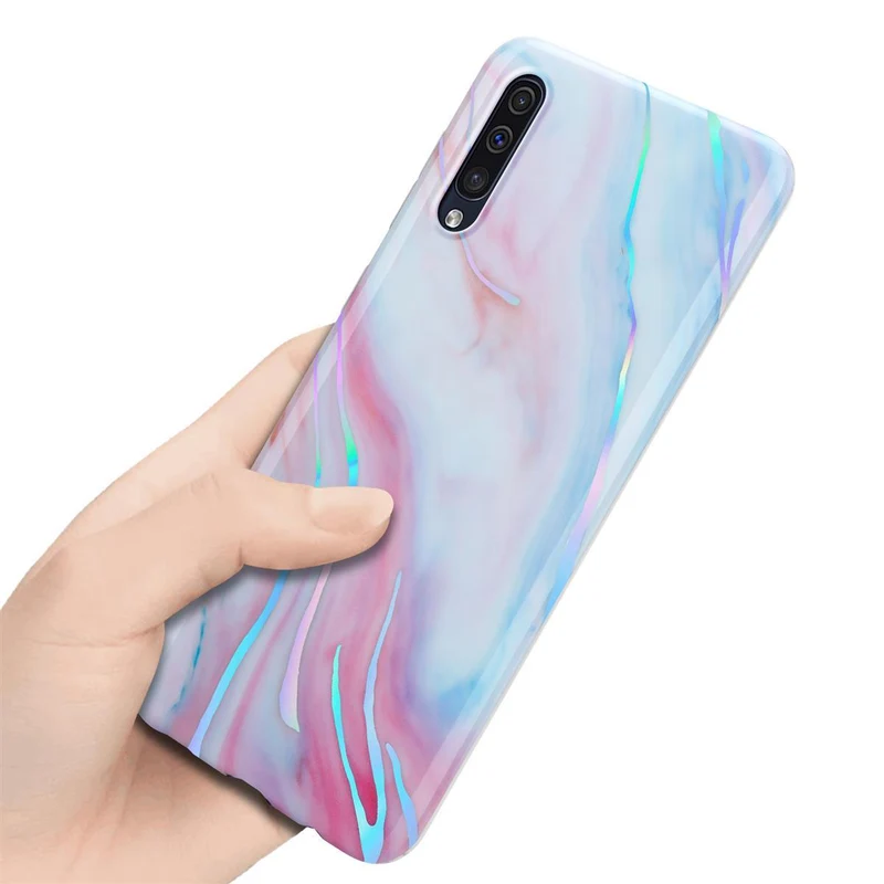 Cadorabo Hülle kompatibel mit Samsung Galaxy A50 4G / A50s / A30s Schutzhülle aus TPU Silikon mit Muster Mosaik