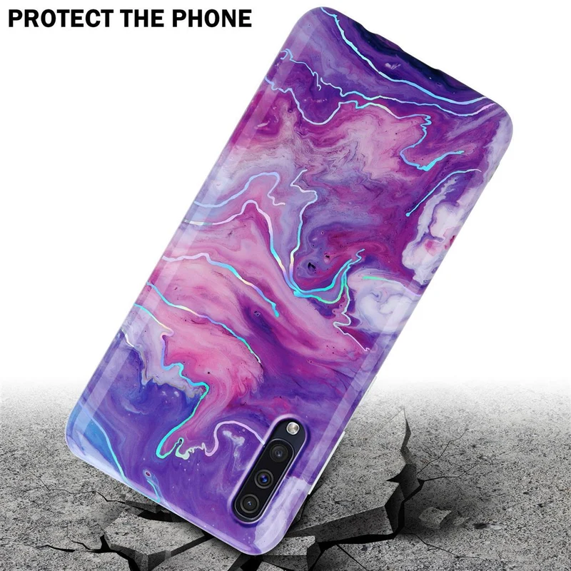 Cadorabo Hülle kompatibel mit Samsung Galaxy A50 4G / A50s / A30s Schutzhülle aus TPU Silikon mit Muster Mosaik