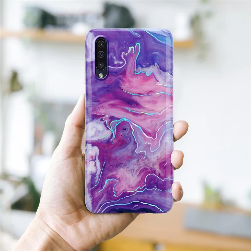 Cadorabo Hülle kompatibel mit Samsung Galaxy A50 4G / A50s / A30s Schutzhülle aus TPU Silikon mit Muster Mosaik