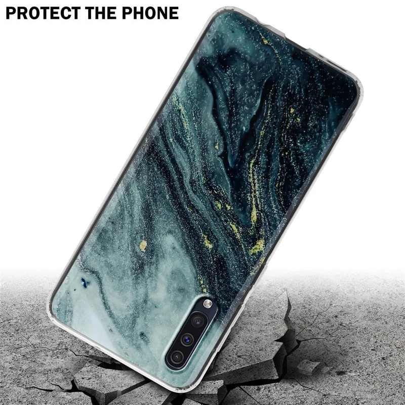 Cadorabo Hülle kompatibel mit Samsung Galaxy A50 4G / A50s / A30s Schutzhülle aus TPU Silikon mit Muster Mosaik