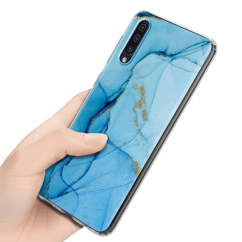 Cadorabo Hülle kompatibel mit Samsung Galaxy A50 4G / A50s / A30s Schutzhülle aus TPU Silikon mit Muster Mosaik