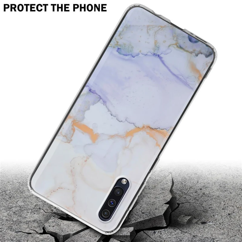 Cadorabo Hülle kompatibel mit Samsung Galaxy A50 4G / A50s / A30s Schutzhülle aus TPU Silikon mit Muster Mosaik