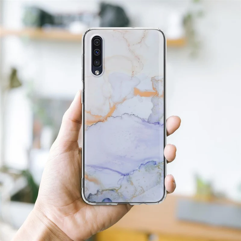 Cadorabo Hülle kompatibel mit Samsung Galaxy A50 4G / A50s / A30s Schutzhülle aus TPU Silikon mit Muster Mosaik
