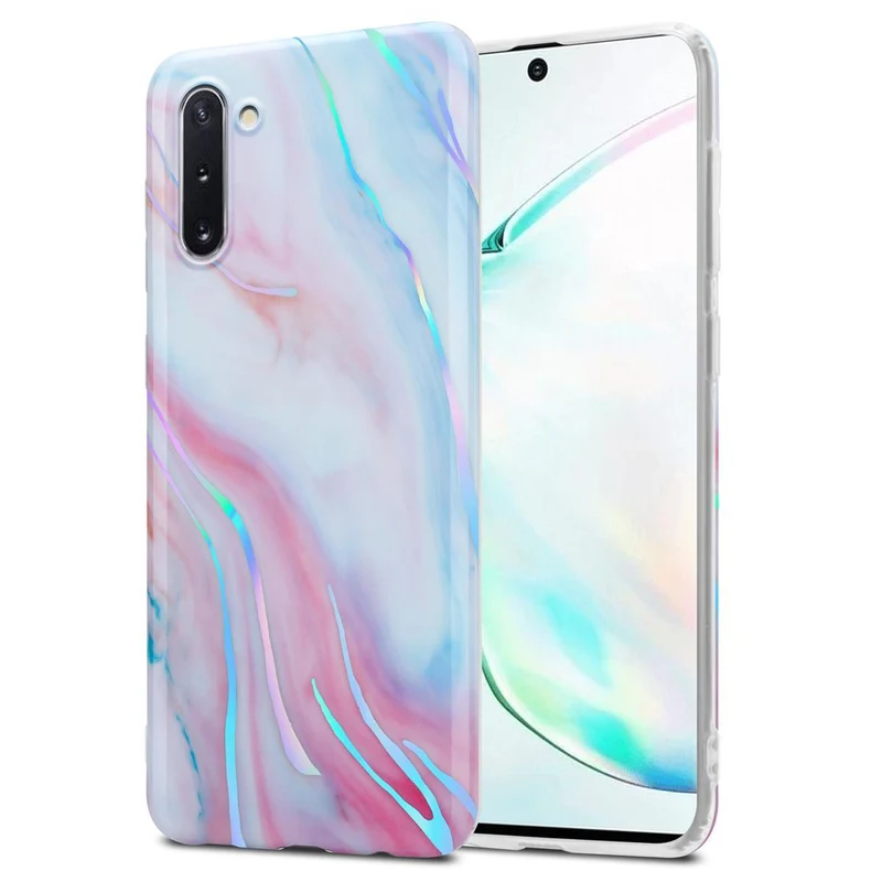 Cadorabo Hülle kompatibel mit Samsung Galaxy NOTE 10 Schutzhülle aus TPU Silikon mit Muster Mosaik