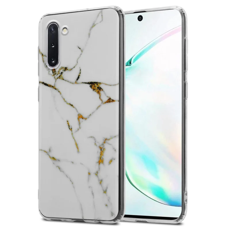 Cadorabo Hülle kompatibel mit Samsung Galaxy NOTE 10 Schutzhülle aus TPU Silikon mit Muster Mosaik