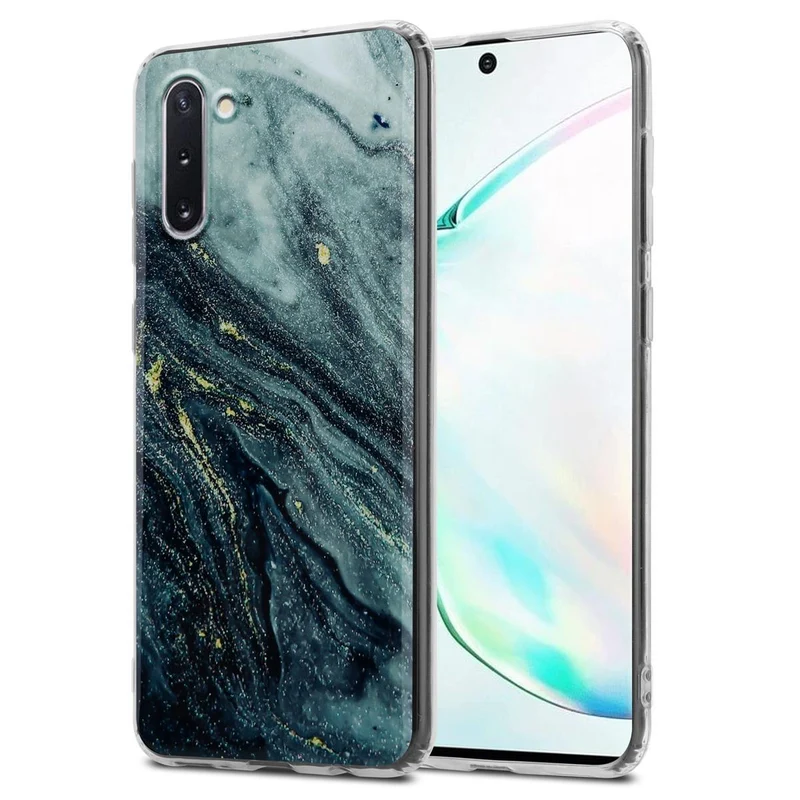 Cadorabo Hülle kompatibel mit Samsung Galaxy NOTE 10 Schutzhülle aus TPU Silikon mit Muster Mosaik
