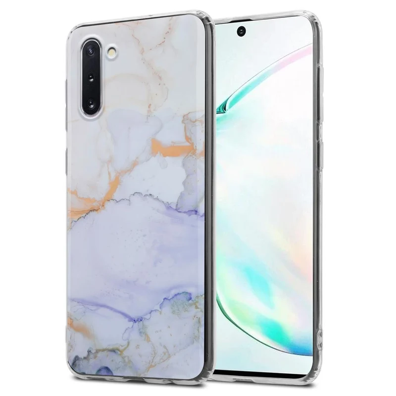 Cadorabo Hülle kompatibel mit Samsung Galaxy NOTE 10 Schutzhülle aus TPU Silikon mit Muster Mosaik