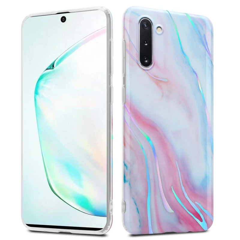 Cadorabo Hülle kompatibel mit Samsung Galaxy NOTE 10 Schutzhülle aus TPU Silikon mit Muster Mosaik