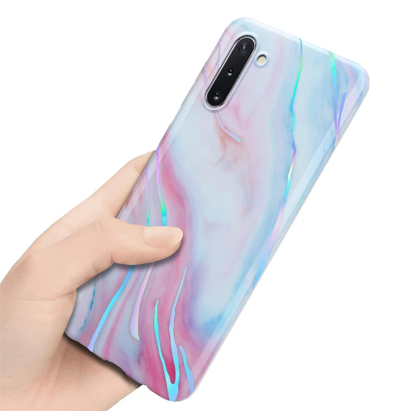 Cadorabo Hülle kompatibel mit Samsung Galaxy NOTE 10 Schutzhülle aus TPU Silikon mit Muster Mosaik