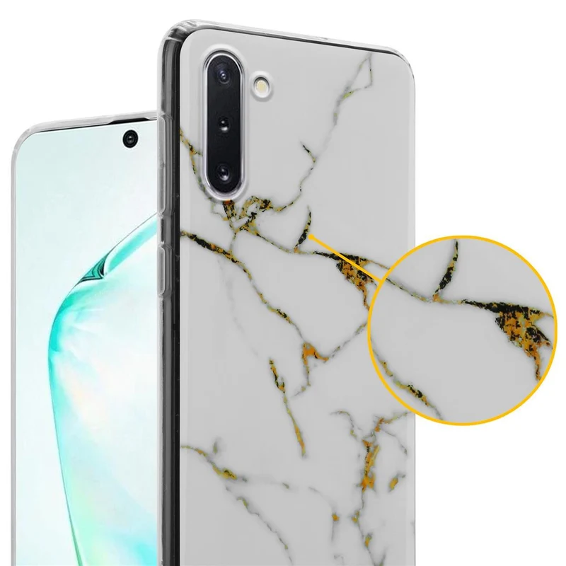 Cadorabo Hülle kompatibel mit Samsung Galaxy NOTE 10 Schutzhülle aus TPU Silikon mit Muster Mosaik
