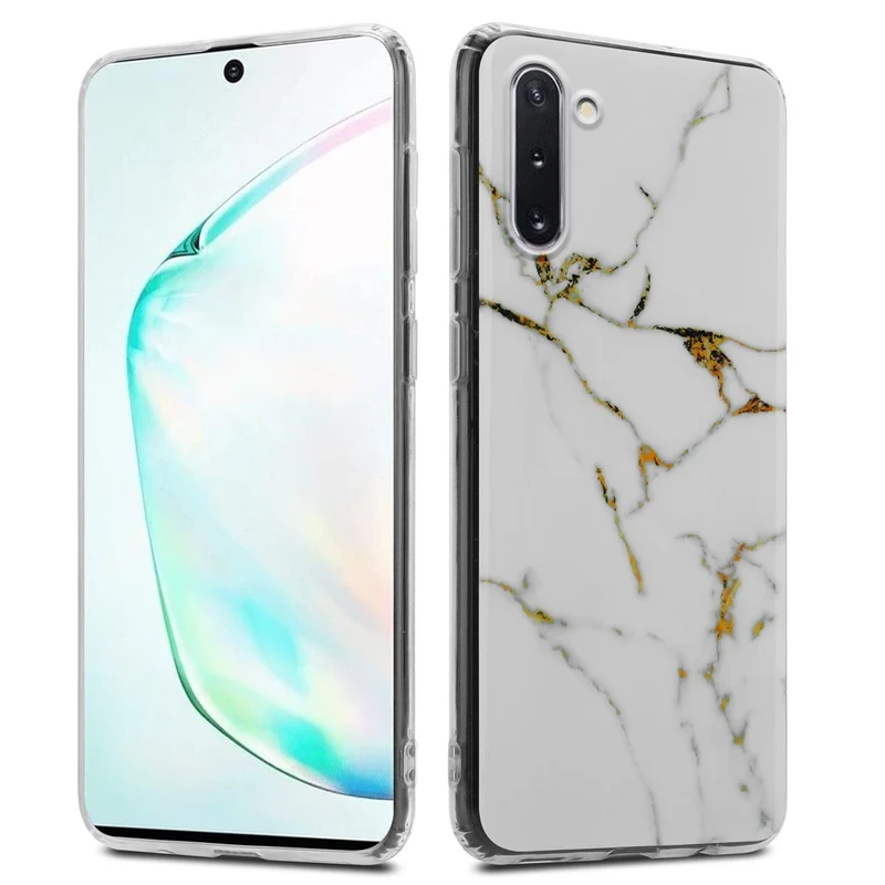 Cadorabo Hülle kompatibel mit Samsung Galaxy NOTE 10 Schutzhülle aus TPU Silikon mit Muster Mosaik