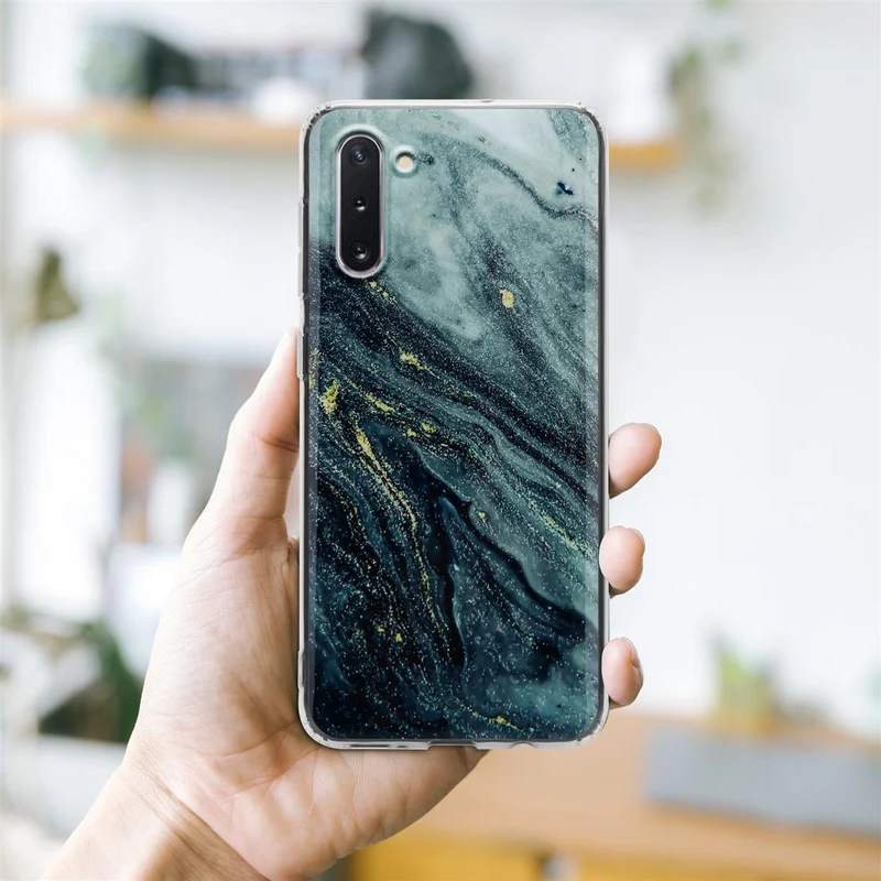 Cadorabo Hülle kompatibel mit Samsung Galaxy NOTE 10 Schutzhülle aus TPU Silikon mit Muster Mosaik