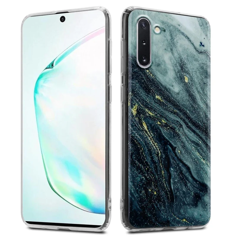 Cadorabo Hülle kompatibel mit Samsung Galaxy NOTE 10 Schutzhülle aus TPU Silikon mit Muster Mosaik