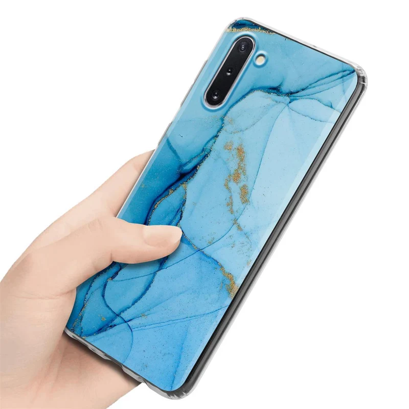Cadorabo Hülle kompatibel mit Samsung Galaxy NOTE 10 Schutzhülle aus TPU Silikon mit Muster Mosaik