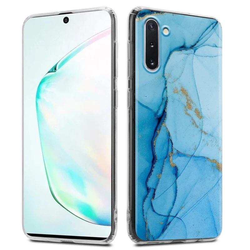 Cadorabo Hülle kompatibel mit Samsung Galaxy NOTE 10 Schutzhülle aus TPU Silikon mit Muster Mosaik