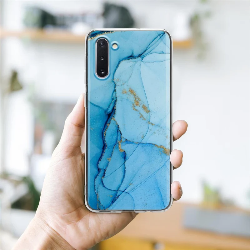 Cadorabo Hülle kompatibel mit Samsung Galaxy NOTE 10 Schutzhülle aus TPU Silikon mit Muster Mosaik