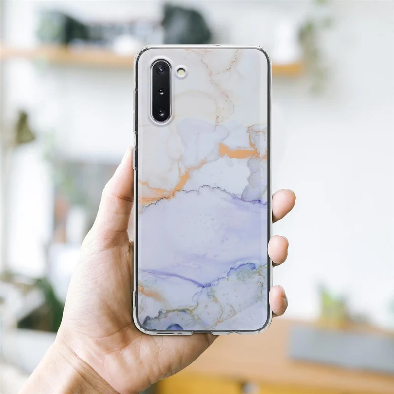 Cadorabo Hülle kompatibel mit Samsung Galaxy NOTE 10 Schutzhülle aus TPU Silikon mit Muster Mosaik
