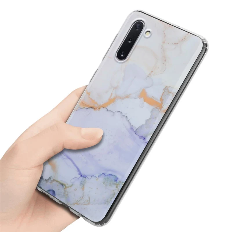 Cadorabo Hülle kompatibel mit Samsung Galaxy NOTE 10 Schutzhülle aus TPU Silikon mit Muster Mosaik
