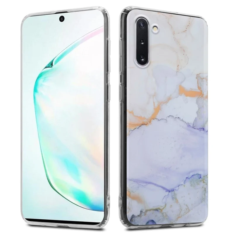 Cadorabo Hülle kompatibel mit Samsung Galaxy NOTE 10 Schutzhülle aus TPU Silikon mit Muster Mosaik