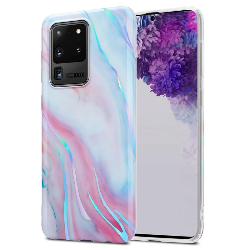 Cadorabo Hülle kompatibel mit Samsung Galaxy S20 ULTRA Schutzhülle aus TPU Silikon mit Muster Mosaik