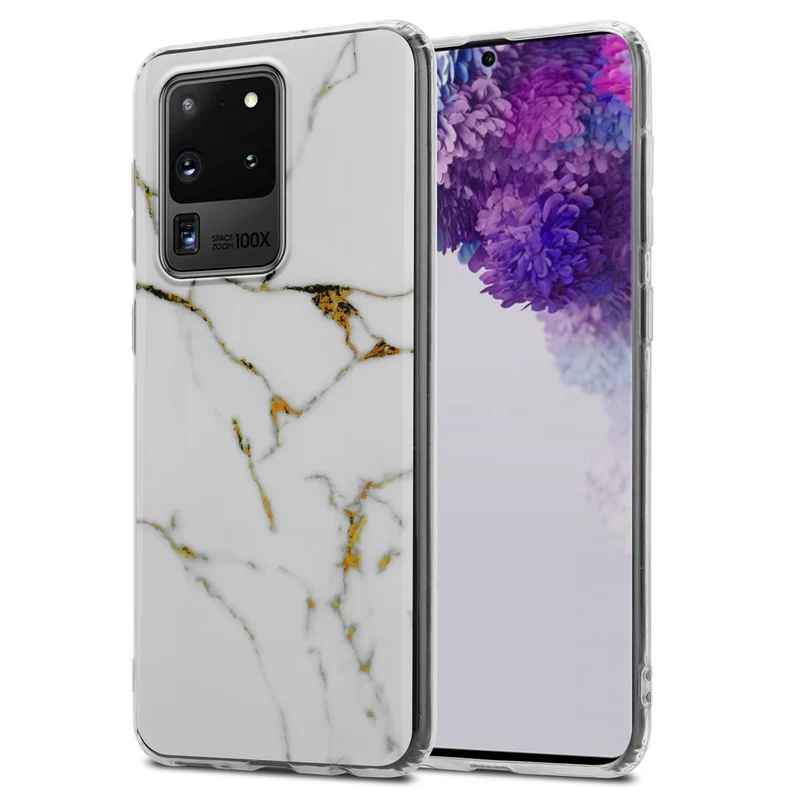 Cadorabo Hülle kompatibel mit Samsung Galaxy S20 ULTRA Schutzhülle aus TPU Silikon mit Muster Mosaik