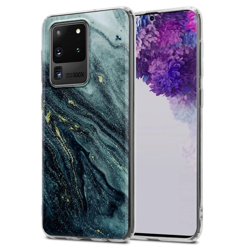 Cadorabo Hülle kompatibel mit Samsung Galaxy S20 ULTRA Schutzhülle aus TPU Silikon mit Muster Mosaik