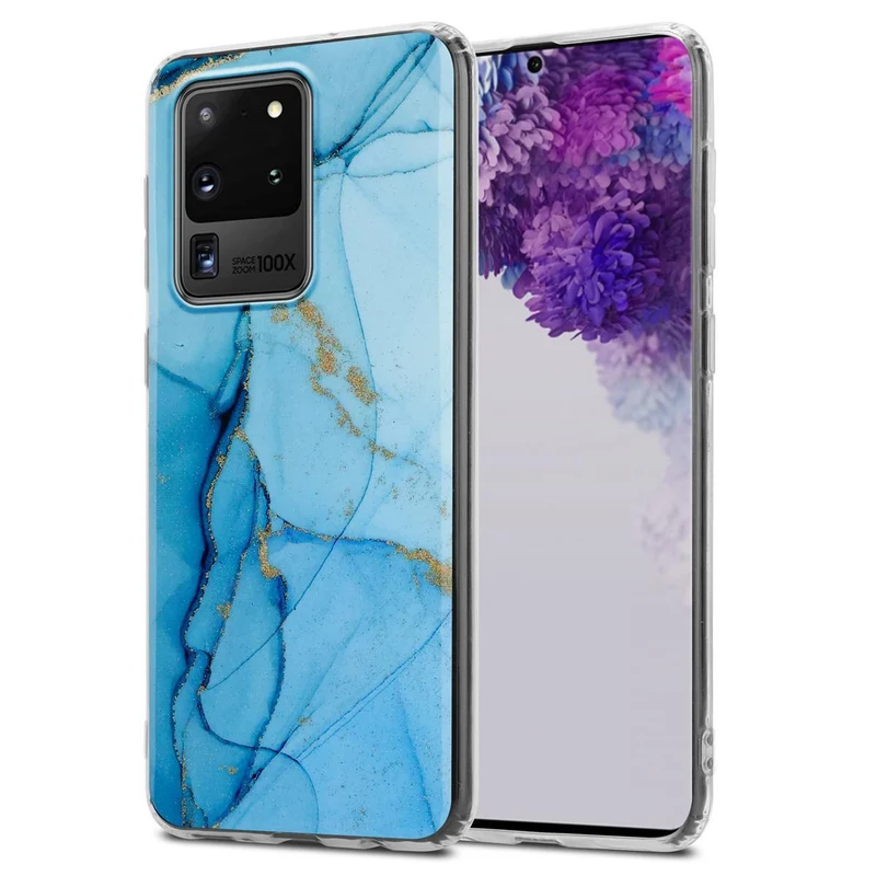 Cadorabo Hülle kompatibel mit Samsung Galaxy S20 ULTRA Schutzhülle aus TPU Silikon mit Muster Mosaik