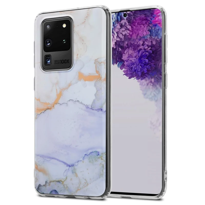 Cadorabo Hülle kompatibel mit Samsung Galaxy S20 ULTRA Schutzhülle aus TPU Silikon mit Muster Mosaik