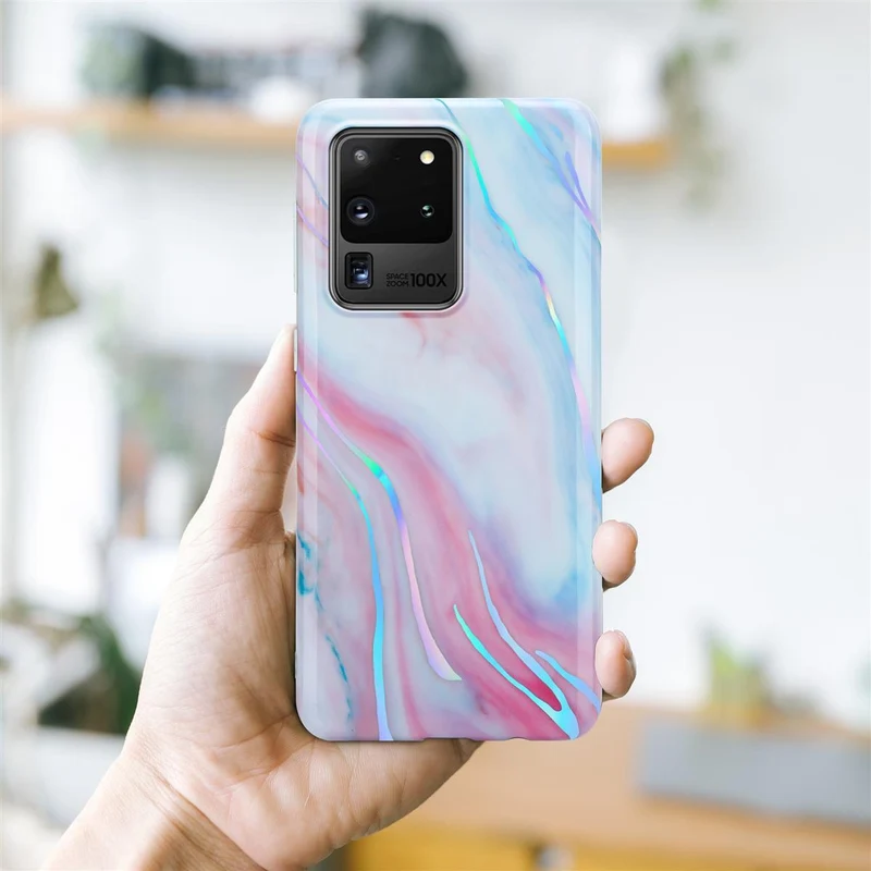 Cadorabo Hülle kompatibel mit Samsung Galaxy S20 ULTRA Schutzhülle aus TPU Silikon mit Muster Mosaik