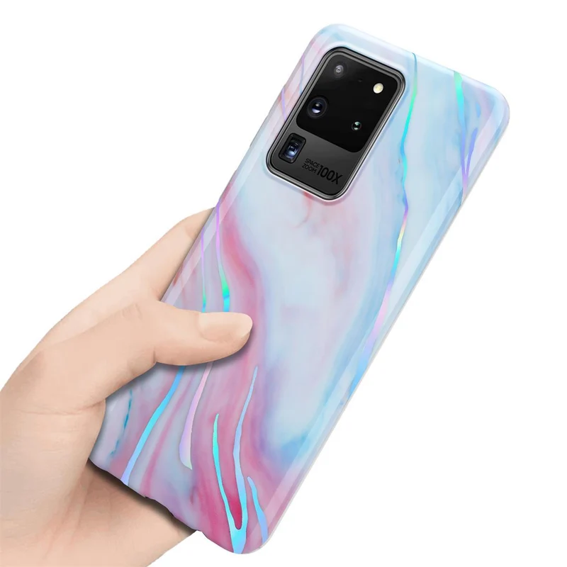 Cadorabo Hülle kompatibel mit Samsung Galaxy S20 ULTRA Schutzhülle aus TPU Silikon mit Muster Mosaik