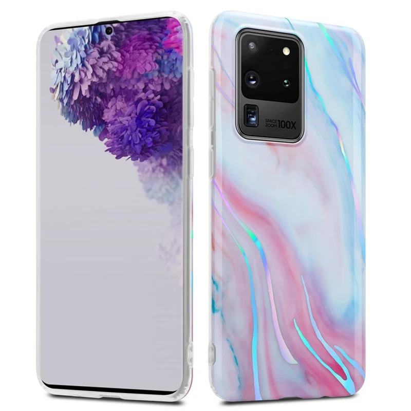Cadorabo Hülle kompatibel mit Samsung Galaxy S20 ULTRA Schutzhülle aus TPU Silikon mit Muster Mosaik