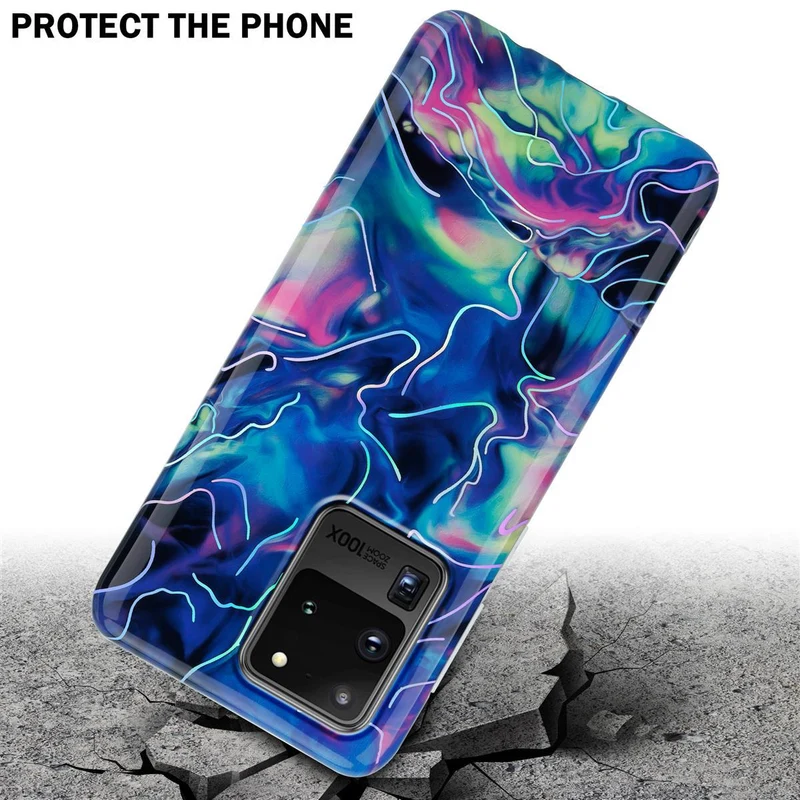 Cadorabo Hülle kompatibel mit Samsung Galaxy S20 ULTRA Schutzhülle aus TPU Silikon mit Muster Mosaik