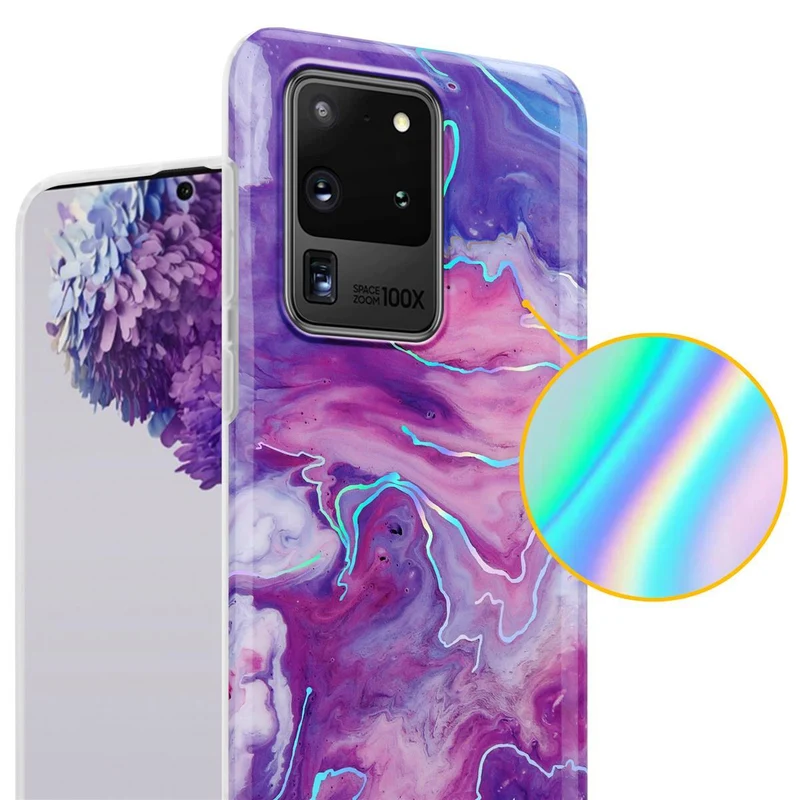 Cadorabo Hülle kompatibel mit Samsung Galaxy S20 ULTRA Schutzhülle aus TPU Silikon mit Muster Mosaik