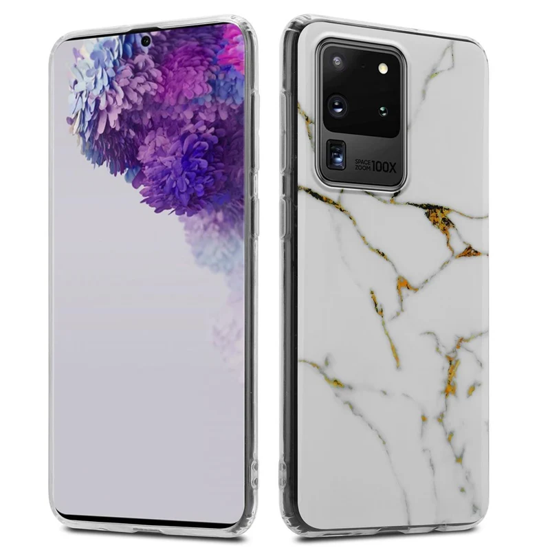 Cadorabo Hülle kompatibel mit Samsung Galaxy S20 ULTRA Schutzhülle aus TPU Silikon mit Muster Mosaik