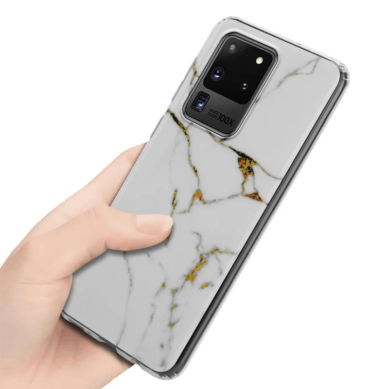 Cadorabo Hülle kompatibel mit Samsung Galaxy S20 ULTRA Schutzhülle aus TPU Silikon mit Muster Mosaik