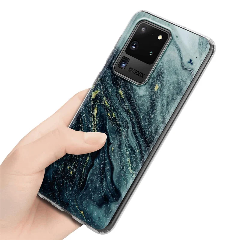 Cadorabo Hülle kompatibel mit Samsung Galaxy S20 ULTRA Schutzhülle aus TPU Silikon mit Muster Mosaik