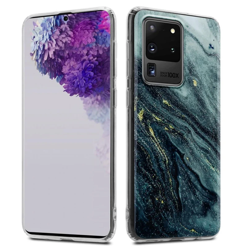 Cadorabo Hülle kompatibel mit Samsung Galaxy S20 ULTRA Schutzhülle aus TPU Silikon mit Muster Mosaik