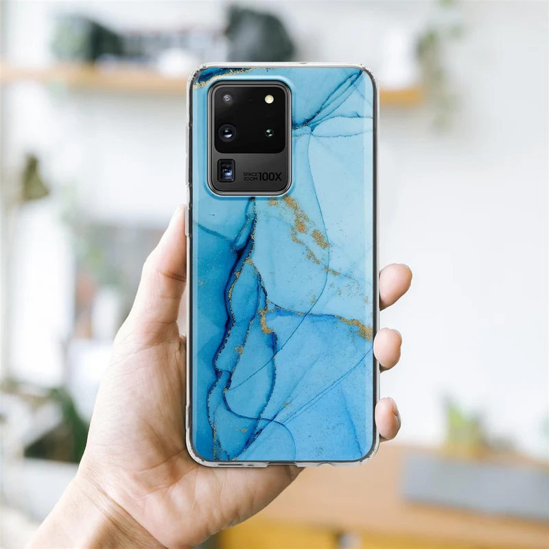Cadorabo Hülle kompatibel mit Samsung Galaxy S20 ULTRA Schutzhülle aus TPU Silikon mit Muster Mosaik