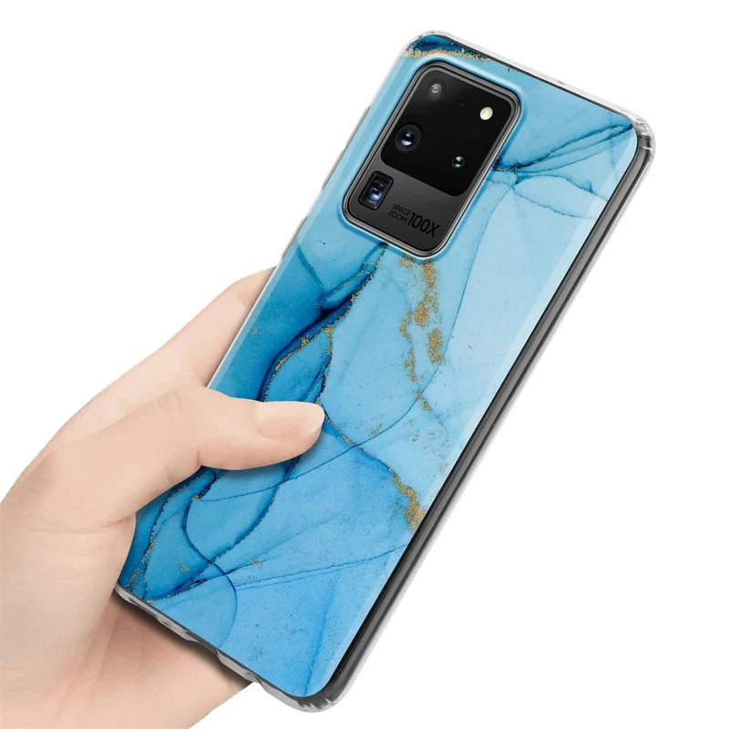 Cadorabo Hülle kompatibel mit Samsung Galaxy S20 ULTRA Schutzhülle aus TPU Silikon mit Muster Mosaik