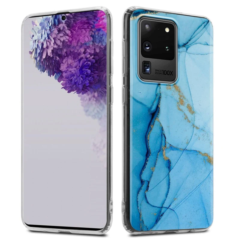 Cadorabo Hülle kompatibel mit Samsung Galaxy S20 ULTRA Schutzhülle aus TPU Silikon mit Muster Mosaik
