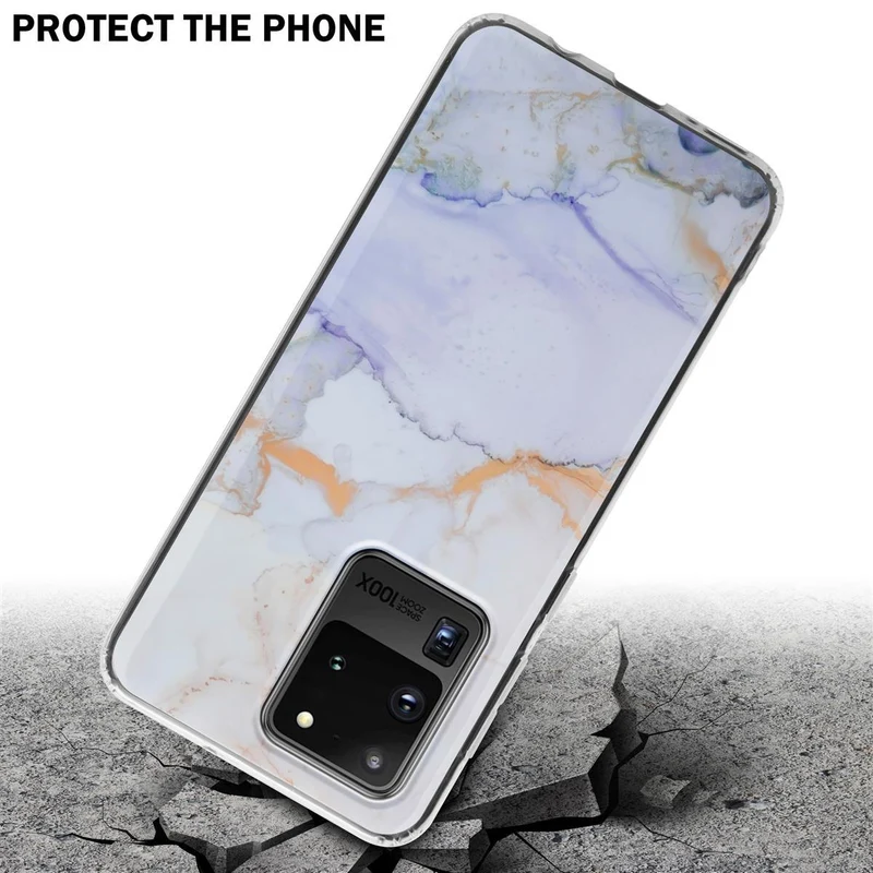 Cadorabo Hülle kompatibel mit Samsung Galaxy S20 ULTRA Schutzhülle aus TPU Silikon mit Muster Mosaik
