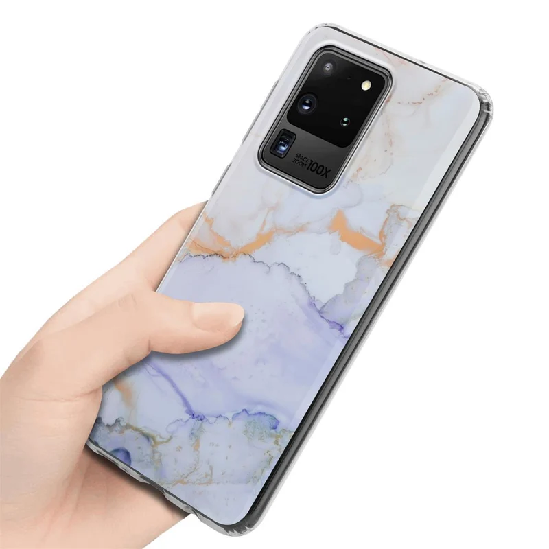 Cadorabo Hülle kompatibel mit Samsung Galaxy S20 ULTRA Schutzhülle aus TPU Silikon mit Muster Mosaik