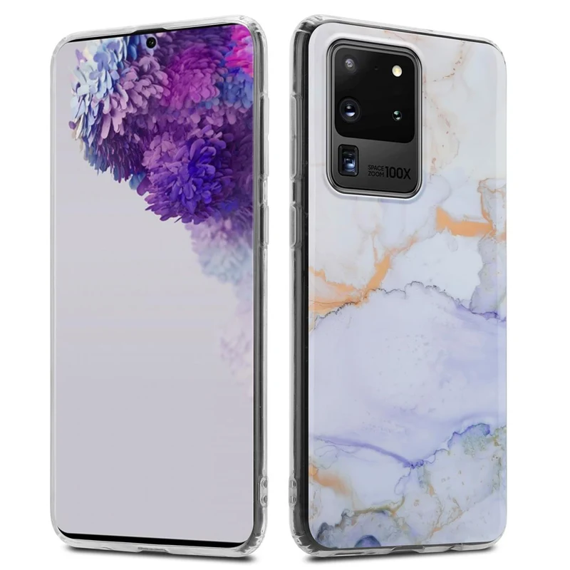 Cadorabo Hülle kompatibel mit Samsung Galaxy S20 ULTRA Schutzhülle aus TPU Silikon mit Muster Mosaik