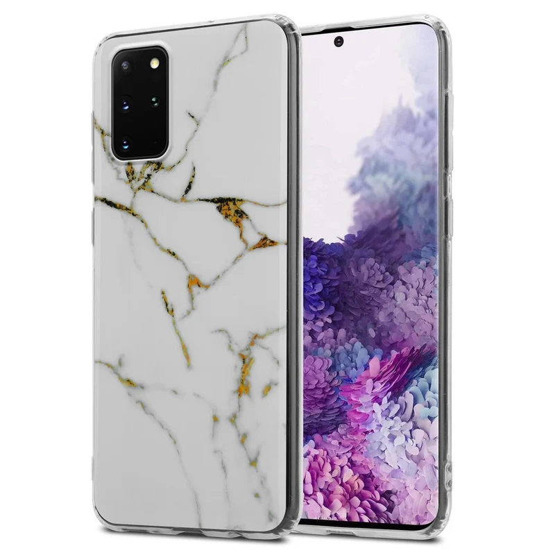 Cadorabo Hülle kompatibel mit Samsung Galaxy S20 PLUS Schutzhülle aus TPU Silikon mit Muster Mosaik