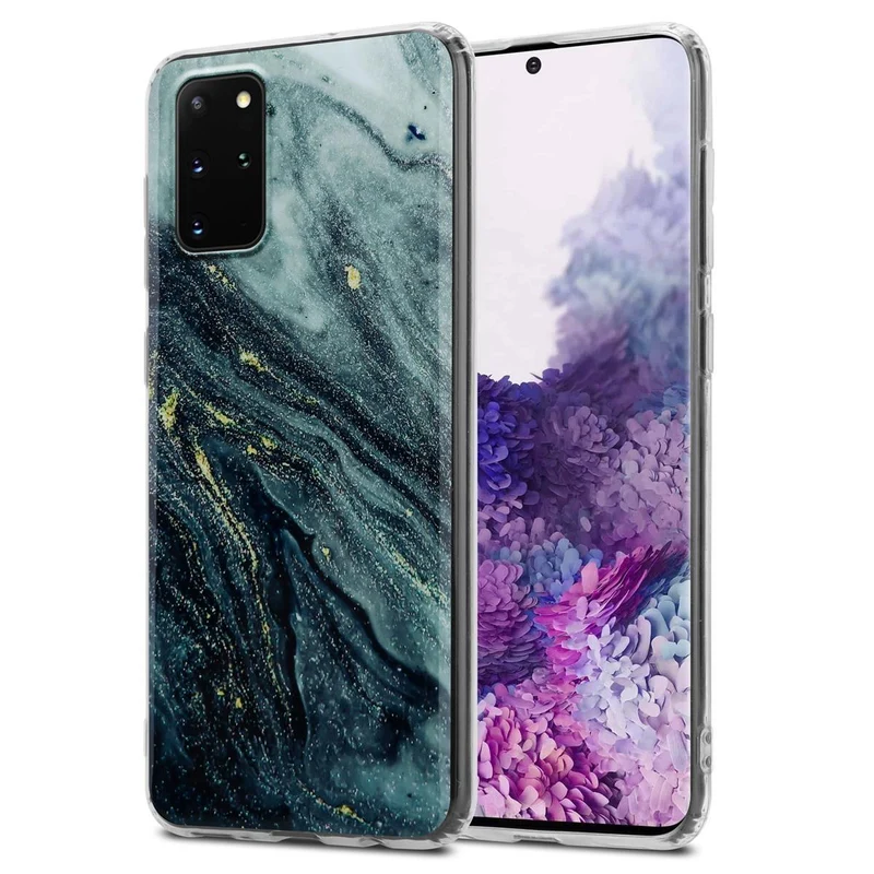 Cadorabo Hülle kompatibel mit Samsung Galaxy S20 PLUS Schutzhülle aus TPU Silikon mit Muster Mosaik