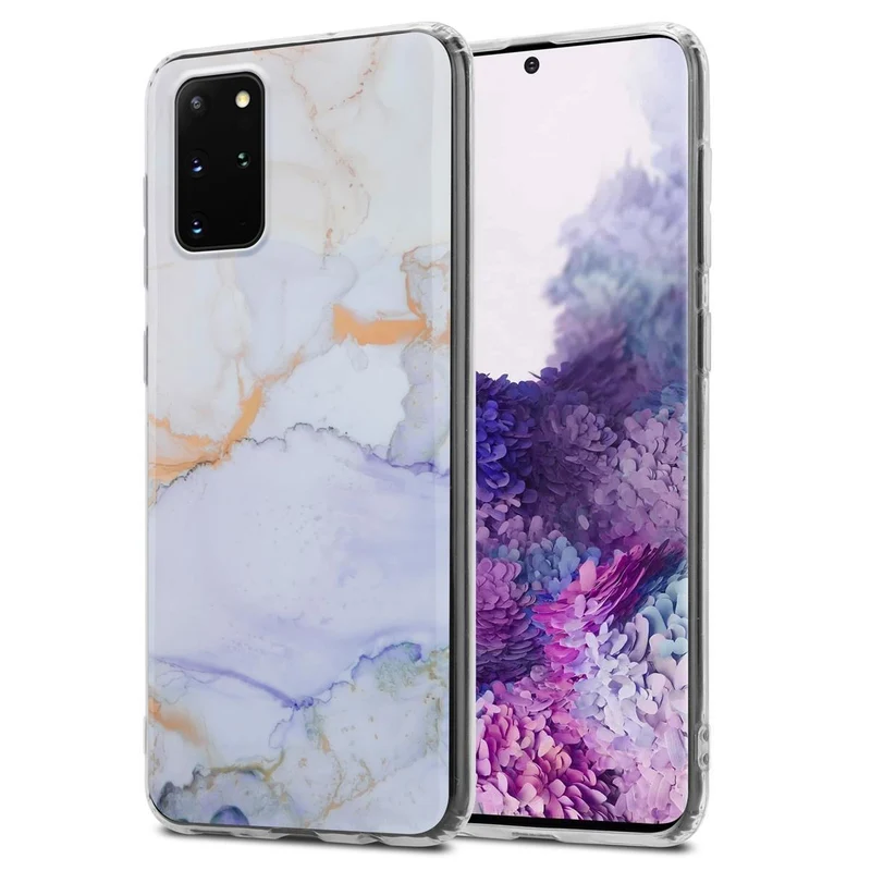 Cadorabo Hülle kompatibel mit Samsung Galaxy S20 PLUS Schutzhülle aus TPU Silikon mit Muster Mosaik